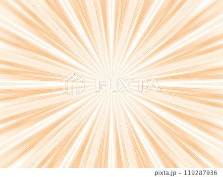 うっすらと光り輝く集中線背景_ライトオレンジ うっすらと光り輝く集中線背景_ライトオレンジ 119287936