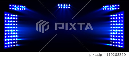 Blue light effect, stadium party stage background 119288220