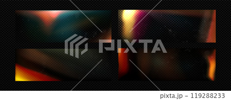 Retro flare photo overlay with hologram and dust 119288233