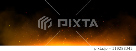 Fire spark overlay with smoke and flame background Fire spark overlay with smoke and flame background 119288343