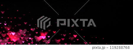Pink heart bokeh glitter light border background Pink heart bokeh glitter light border background 119288768