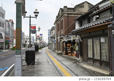 日光例幣使街道・蔵の街大通りの風景【栃木県栃木市】 日光例幣使街道・蔵の街大通りの風景【栃木県栃木市】 119289764