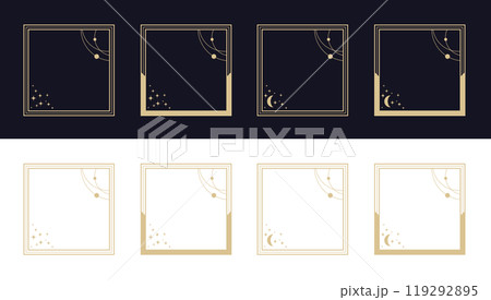 天体風アイコンフレームセット 119292895