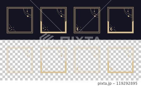 天体風アイコンフレームセット 119292895