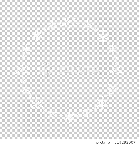 Snowflake frame illustration Snowflake frame illustration 119292907
