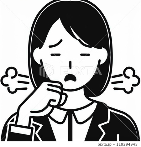 風邪・咳イメージ 119294945