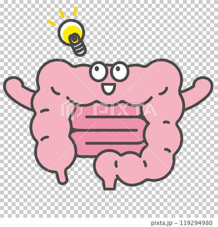 Intestine character illustration (inspiration) Intestine character illustration (inspiration) 119294980