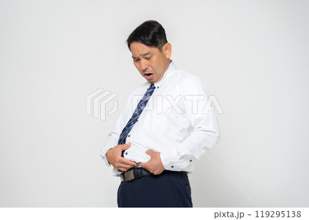 ビジネスマン　内臓脂肪　肥満 119295138