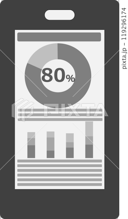 ビジネススマートフォンのイラスト ビジネススマートフォンのイラスト 119296174