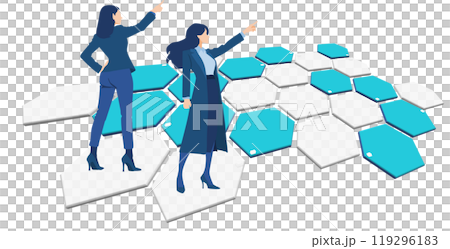 目標達成へのロードマップのイラスト 目標達成へのロードマップのイラスト 119296183