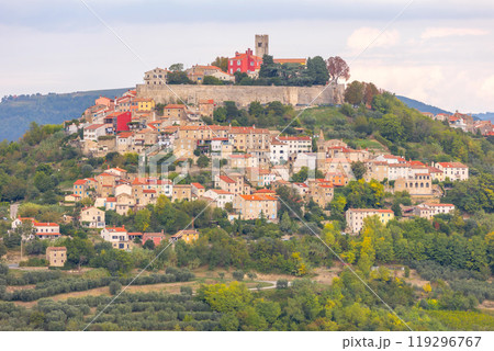 Motovun in Istria, Croatia, rural landscape Motovun in Istria, Croatia, rural landscape 119296767