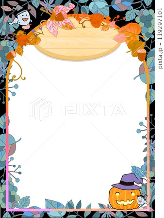 楽しいハロウィンのフレーム背景 119297101
