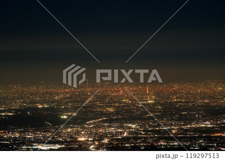 神奈川県 蛭ヶ岳山頂からの東京夜景 119297513
