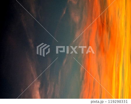 A Red Stormy Sky With Thunder and Dark Clouds 119298331