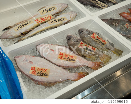 新潟・寺泊　魚の市場通り 119299616