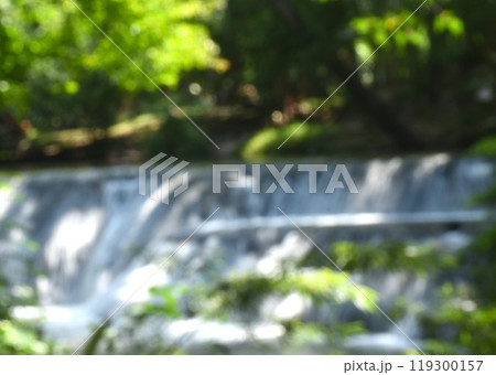 blurry of Muak Lek Arboretum-Muak Lek Waterfall relaxing place travel location on Thailand 119300157