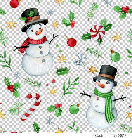 snowman, pattern, christmas 119300273