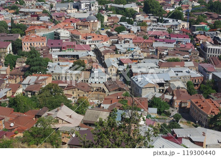 Old town Tbilisi city panorama, Georgia. Landmarks and famous places. 119300440