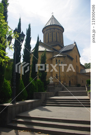 Old town Tbilisi city panorama, Georgia. Landmarks and famous places 119300486