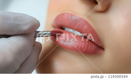Mastering the Art of Applying Lipstick with Precision for Achieving Perfectly Shaped Lips 119300584
