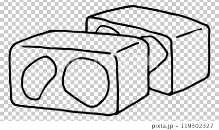 切板栗羊羹線描 119302327