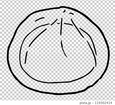 葛饅頭線画 葛饅頭線画 119302414