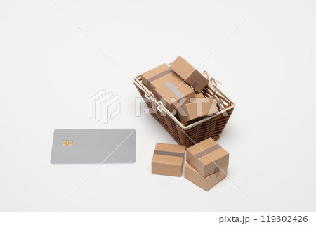 買い物かごとクレジットカード 119302426