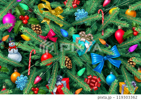 Christmas Tree Background Christmas Tree Background 119303362