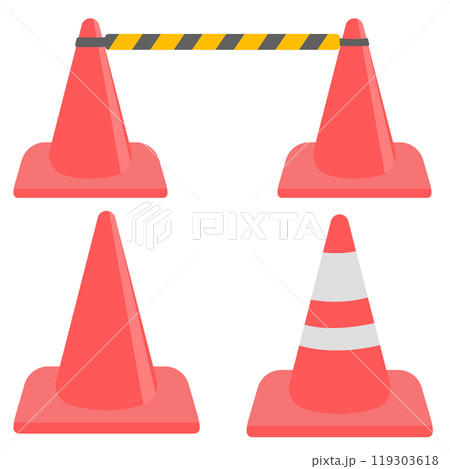 パイロンのイラスト パイロンのイラスト 119303618