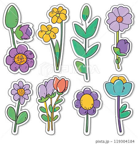 There are numerous varieties of flowers within this collection 119304184