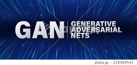 Gan - Generative Adversarial Network, concept banner 119304542