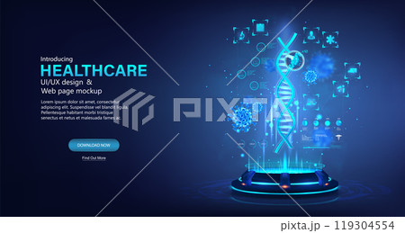 Medical examination DNA molecule, biological information, genetic code 119304554