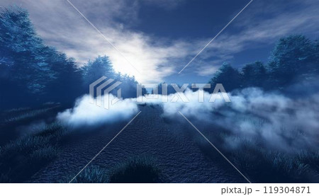 霧のイラスト素材 [119304871] - PIXTA