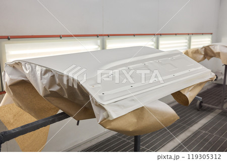 Automotive Panel Preparation in the Spray Booth is vital for achieving optimal results 119305312