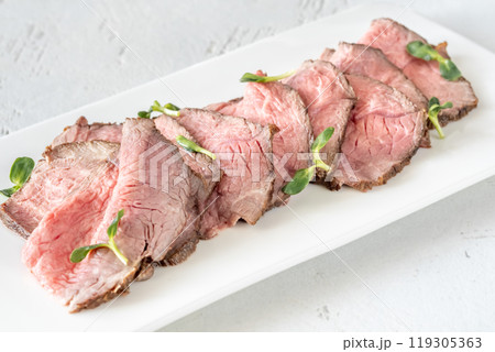 Sliced roast beef Sliced roast beef 119305363