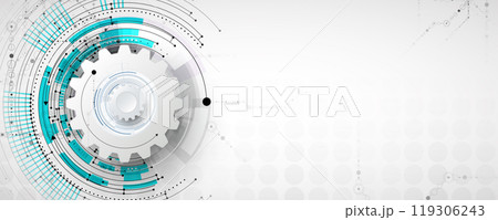 Abstract business technology background. Circuit board 119306243