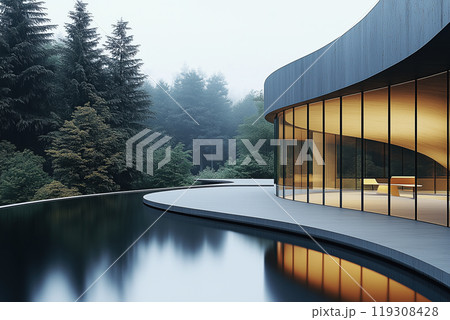 Modern Architectural Masterpiece by Nature 119308428