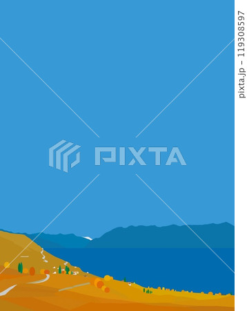 ラヴォ― lavaux bourg en lavaux レマン湖 lac leman スイス 秋風景 ラヴォ― lavaux bourg en lavaux レマン湖 lac leman スイス 秋風景 119308597