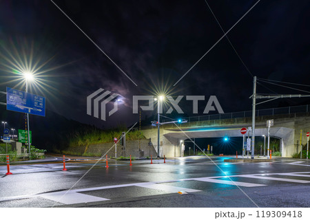 夜の清武南インターチェンジ 119309418