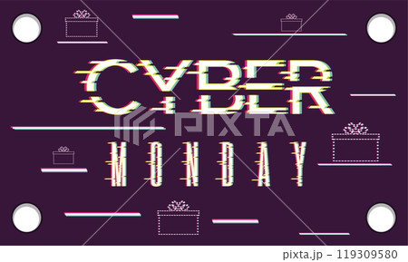 Cyber Monday poster discount Vector Cyber Monday poster discount Vector 119309580