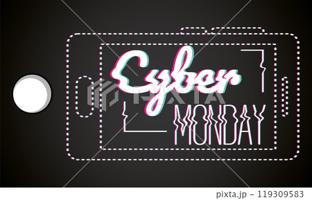 Cyber Monday poster discount Vector Cyber Monday poster discount Vector 119309583