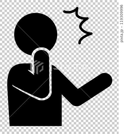 ギクッやハッと驚いたりヤバいと焦る人や安いと顧客 119309996