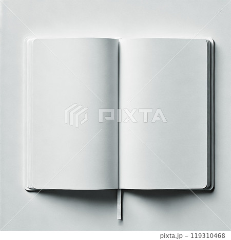 デザインプロジェクト用の開いたノートモックアップ デザインプロジェクト用の開いたノートモックアップ 119310468
