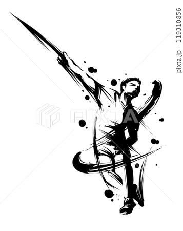 槍投げ 槍投げ 119310856