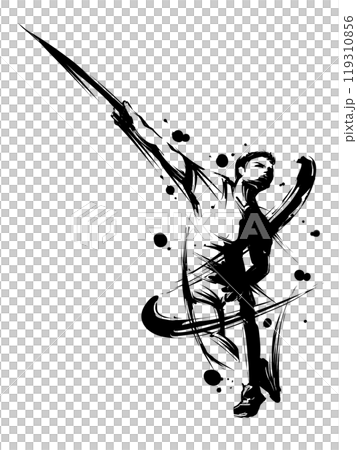 槍投げ 槍投げ 119310856