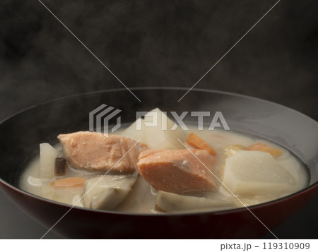 粕汁 ゆげのたった粕汁 粕汁 ゆげのたった粕汁 119310909