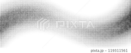 Comic halftone wave background. Dotted curved line wallpaper. Abstract wavy fluid backdrop texture. Black pop art swoosh element for poster, banner, overlay, card, brochure, flyer, leaflet. Vector Comic halftone wave background. Dotted curved line wallpaper. Abstract wavy fluid backdrop texture. Black pop art swoosh element for poster, banner, overlay, card, brochure, flyer, leaflet. Vector 119311561