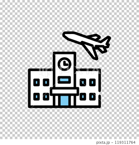 School, airplane, study abroad, international students 119311764