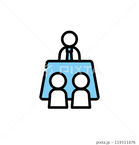 面接　面談　机　会議　打ち合わせ 119311876