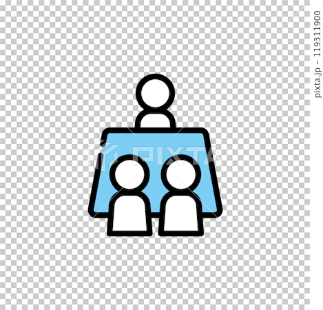 面接　面談　机　会議　打ち合わせ 119311900